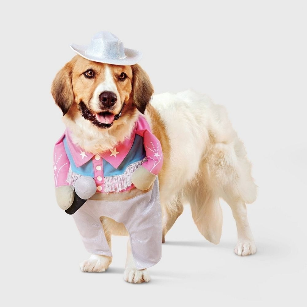 Nwt GIam Cowboy Dog Frontal Costume Boots & Barkley Light Pink
